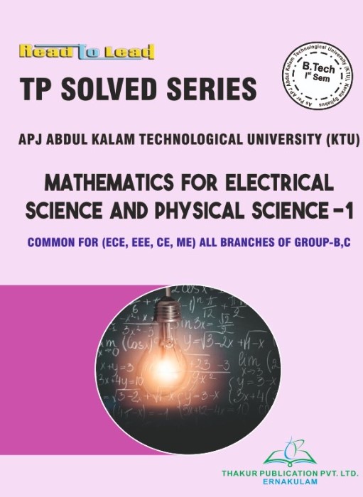 TP Solved Series Mathematics for Electrical Science and Physical Science 1 KTU